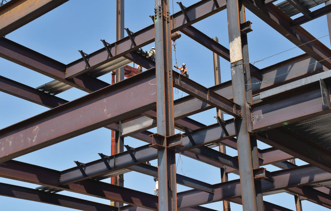 Beam-and-column-layout