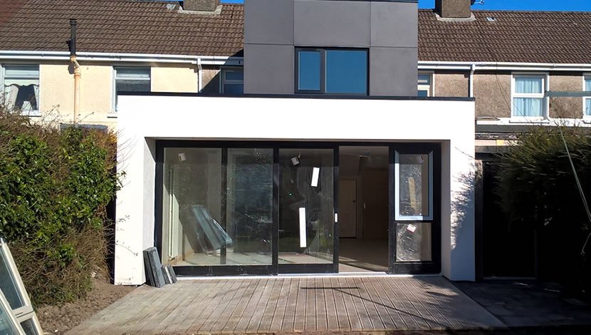 Box frame - house extension in the UK