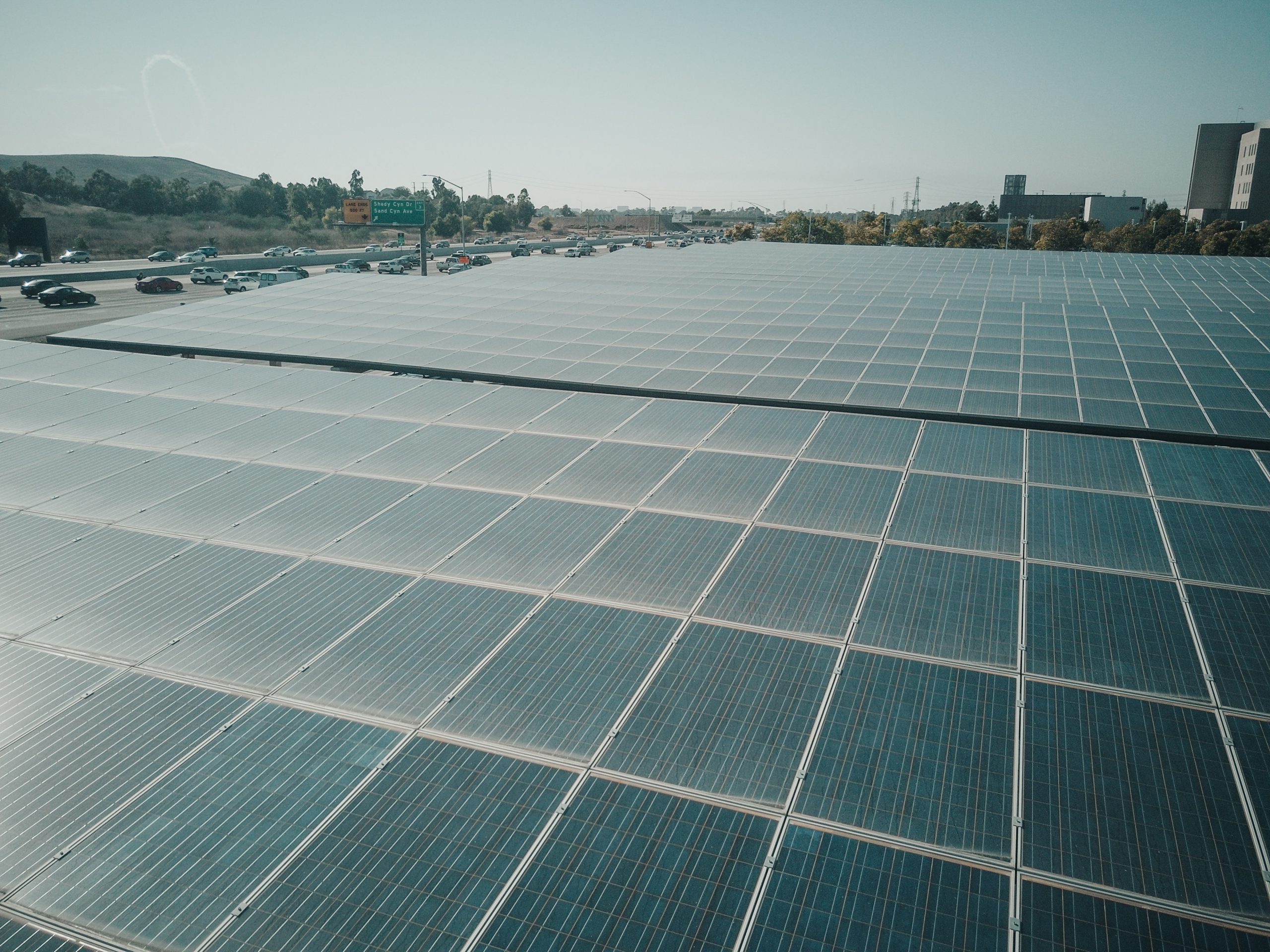 Solar-panels commercial building