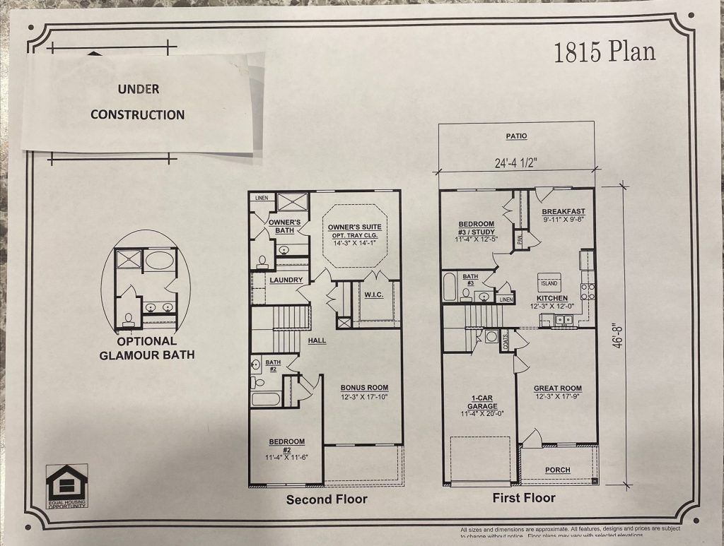 blue print of property in Pleasant View